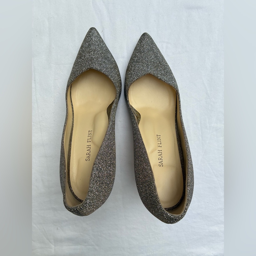 Sarah Flint Women's Glitter Perfect Pump - Silver